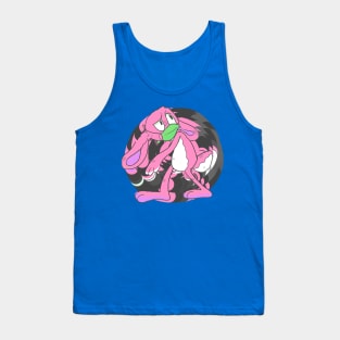 Masked RABBIT pink Tank Top